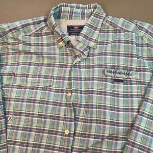 Vineyard Vines Men’s SZE Large Harbor Fishing Shirt